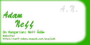 adam neff business card